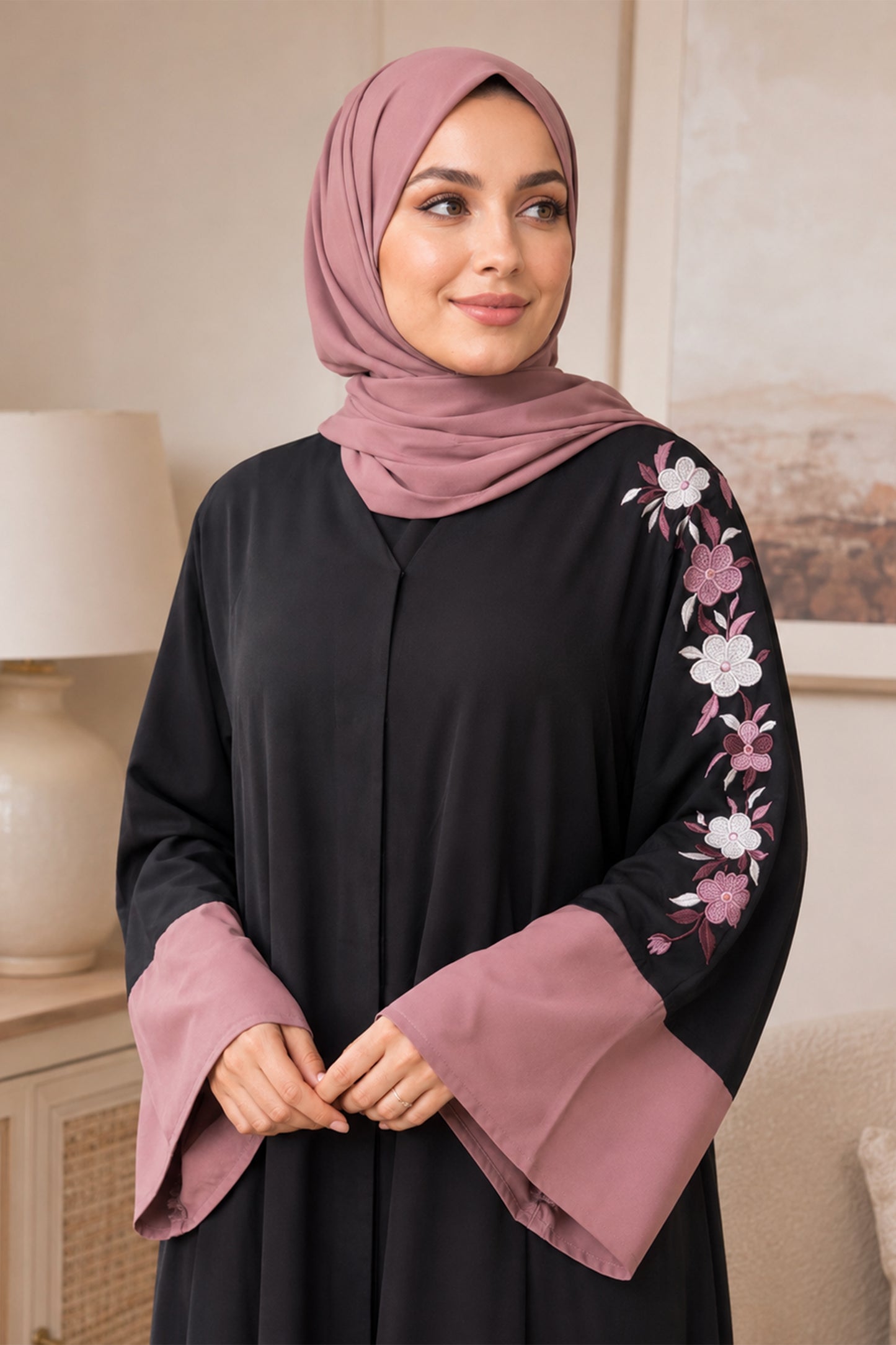 Hiba Ember Bloom Abaya 0726 000557