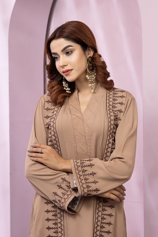 Showstopper Tan Cherry Georgette Kurti Women 1222 000089