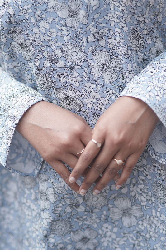 Blue Blossom Kurti Set 0226 000476