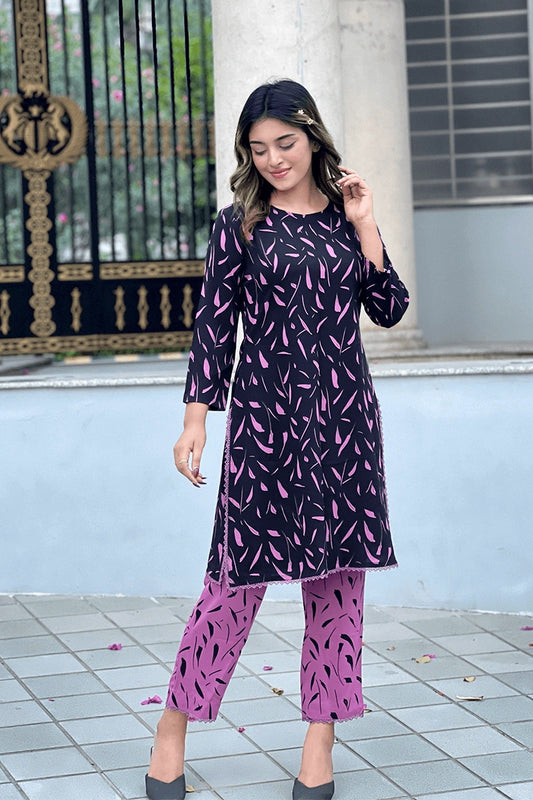 Showstopper Twilight Petal Loose Fitted Co-ord Set 1224 000361