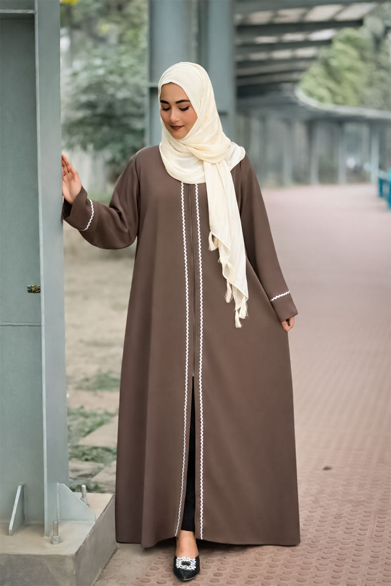 Everyday Zip Abaya + Hijab (Combo) 1225 000458
