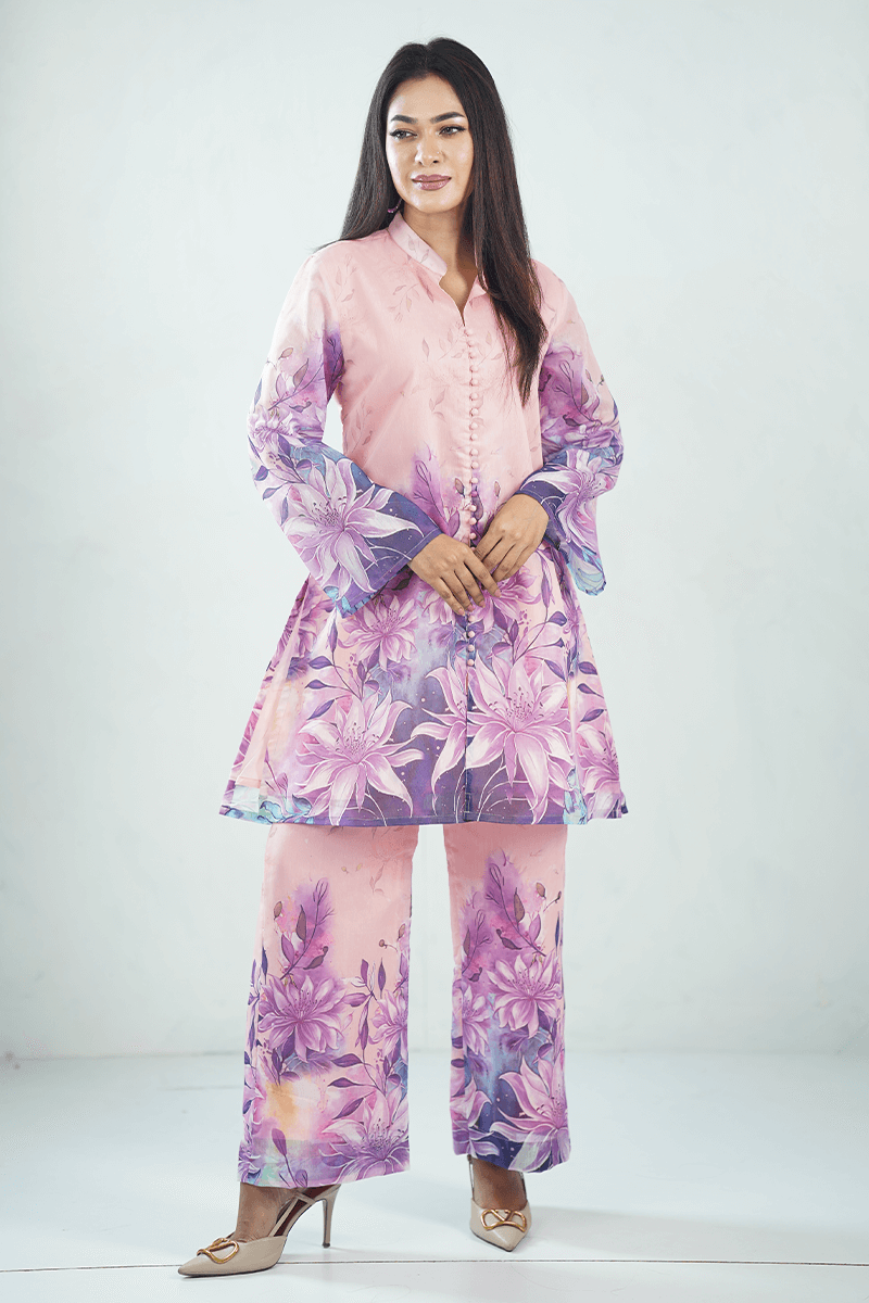Showstopper Rose Elegance Floral Printed Co-ord Set 0125 000378