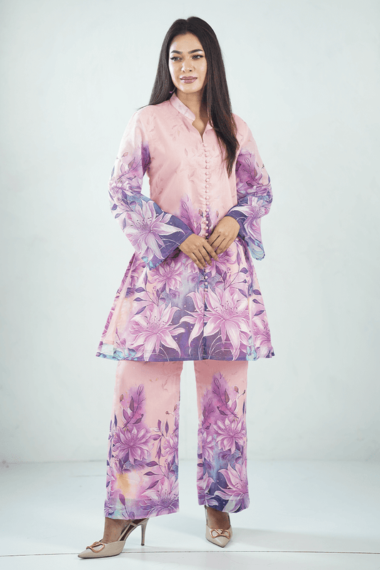 Showstopper Rose Elegance Floral Printed Co-ord Set 0125 000378