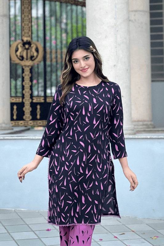 Showstopper Twilight Petal Loose Fitted Co-ord Set 1224 000361