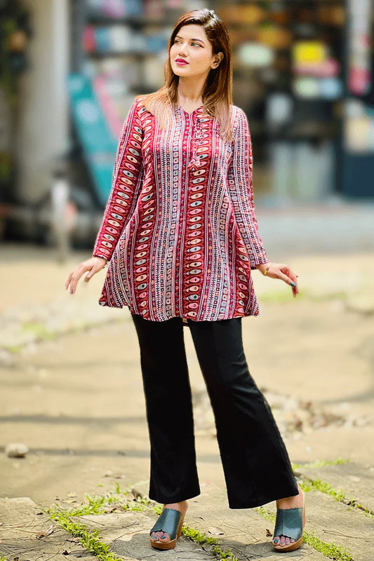 Showstopper Wanderlust Weave Loose Fitted Tops 0525 000403