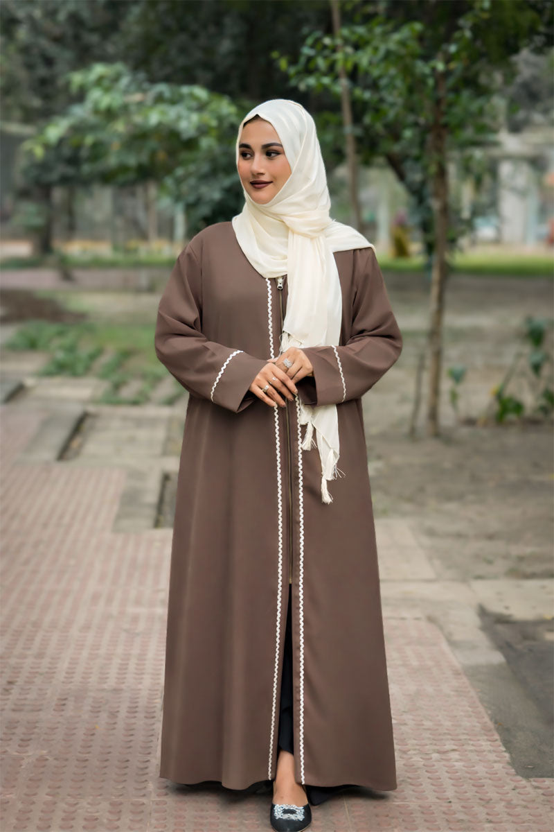 Everyday Zip Abaya + Hijab (Combo) 1225 000458