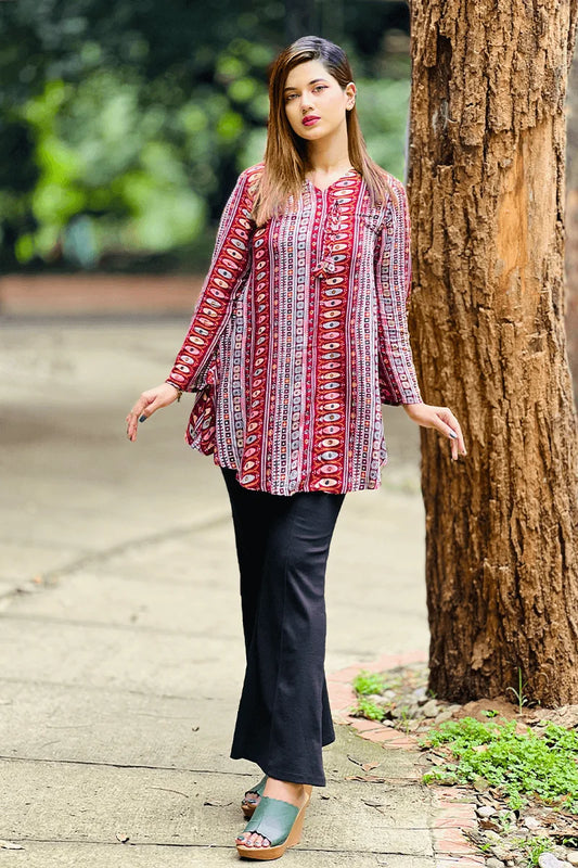 Showstopper Wanderlust Weave Loose Fitted Tops 0525 000403