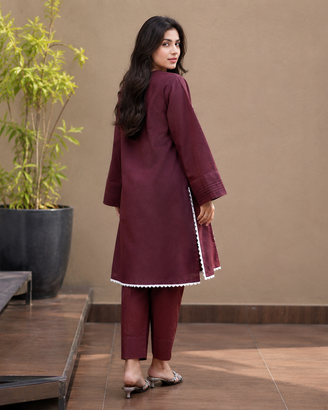 Mocha Grace Kurti Set 0226 000485