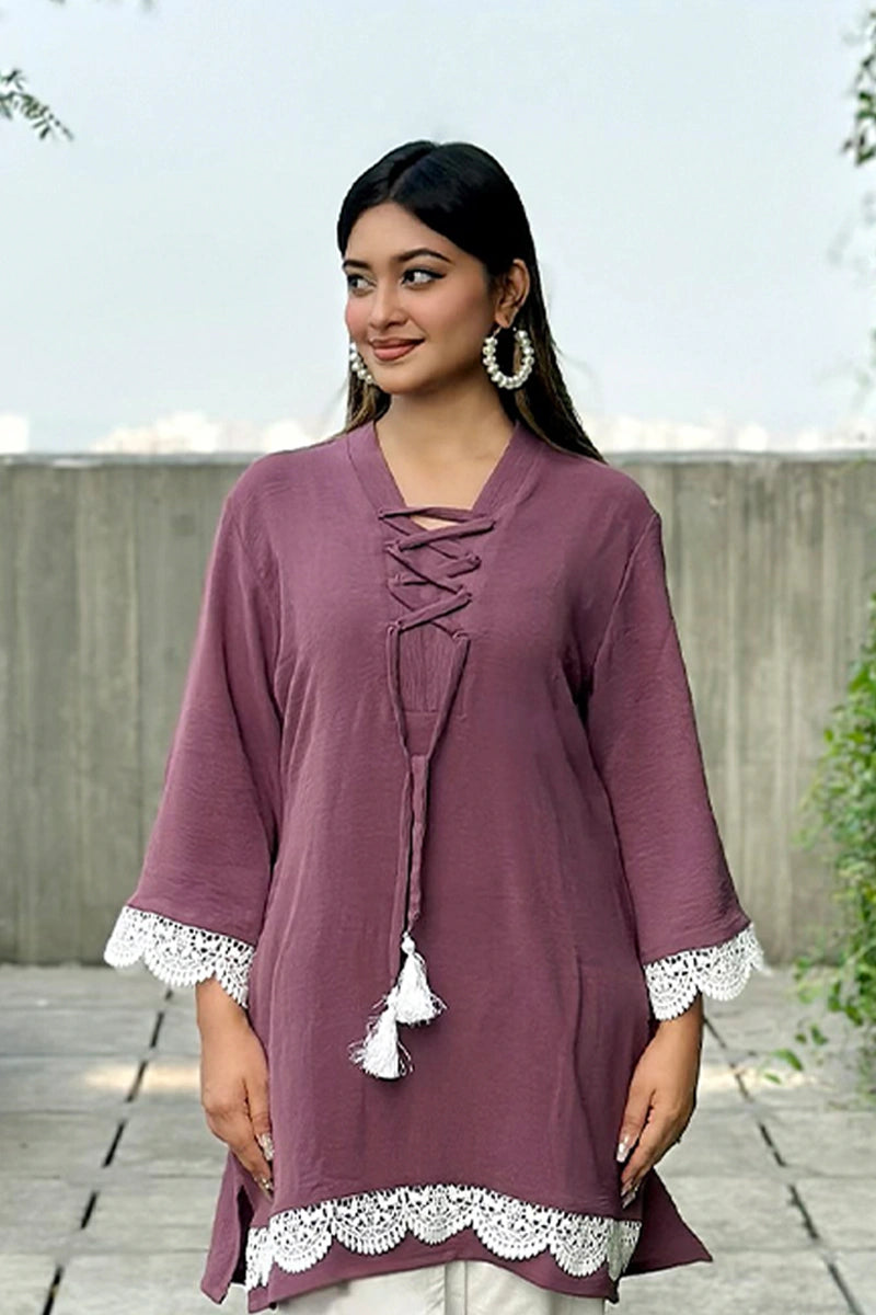 Showstopper Dusty Plum Top 0526 000498