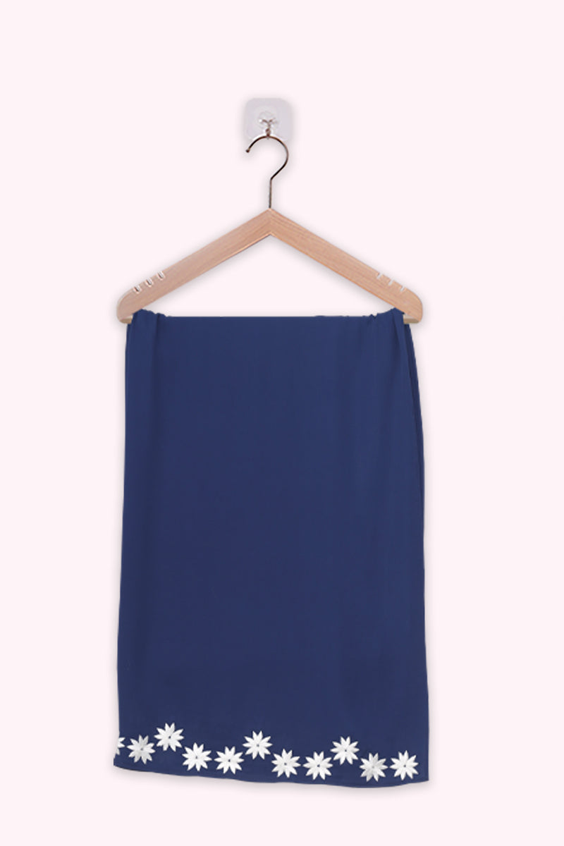 Hiba Blue Cherry Georgette Hijab Women 1122 000055 - showstopperbd.com