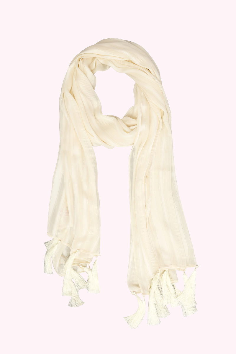 Hiba Vanilla Texture Georgette Hijab Women 0223 000155 - showstopperbd.com