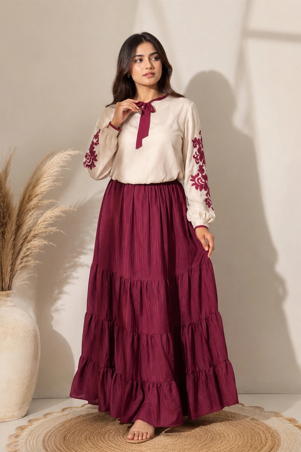 Showstopper Ruby Tier Skirt set 0826 000581