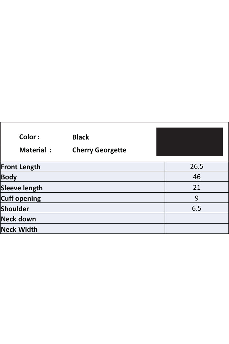 Showstopper Black Cherry georgette Shirt Women 1223 000282 - showstopperbd.com