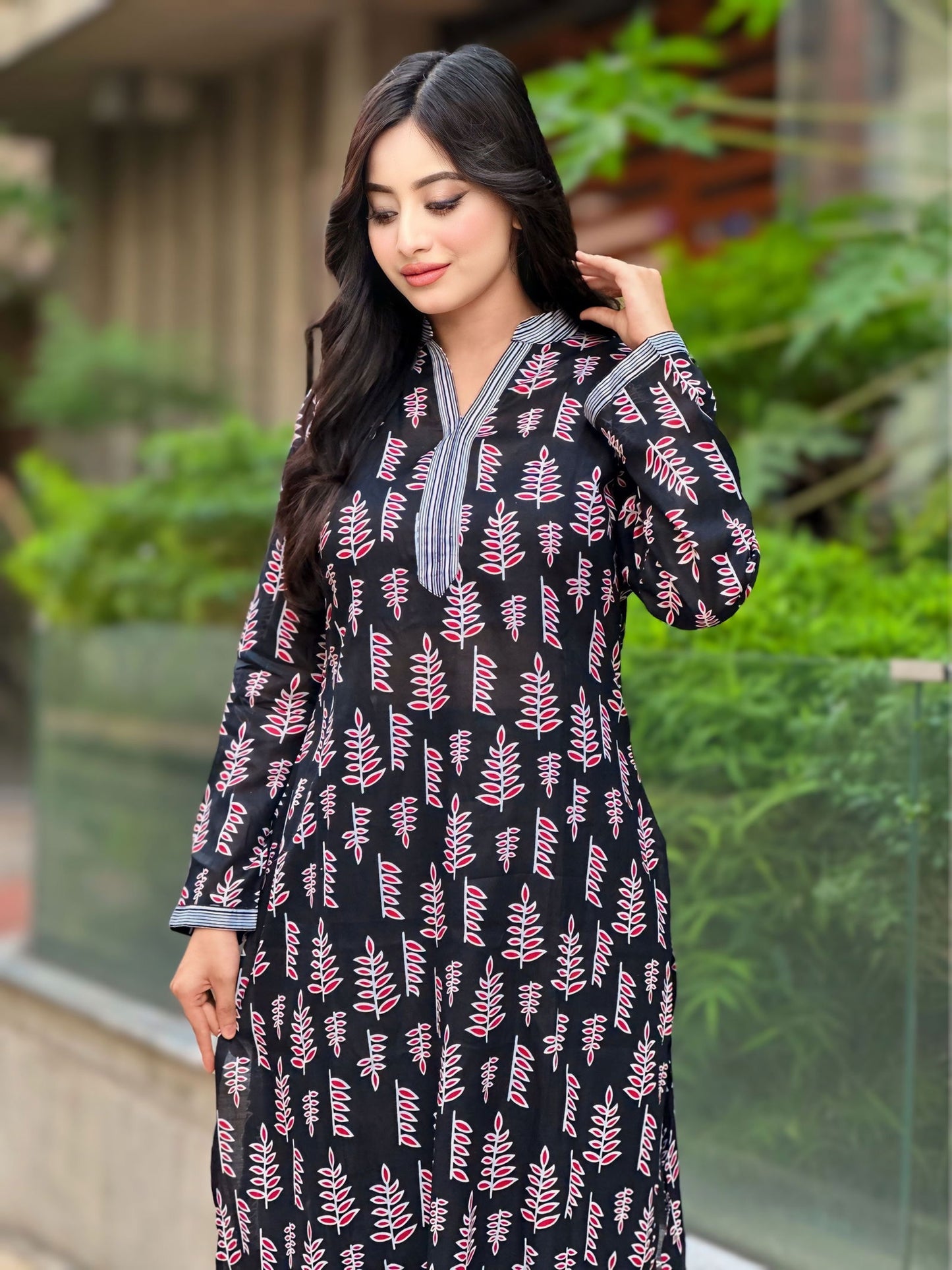 Showstopper Black Cotton Kurti Women 0224 000317 - showstopperbd.com