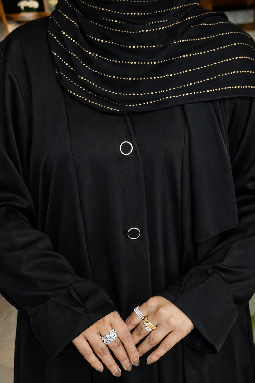 Phantom Black Modest Abaya + Hijab (Combo) 0226 000466