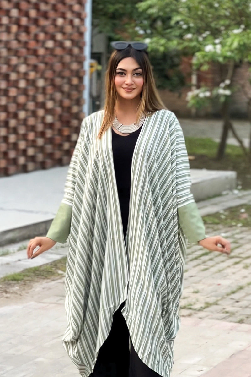 Showstopper Meadow Stripe Drape Shrug 0223 000147
