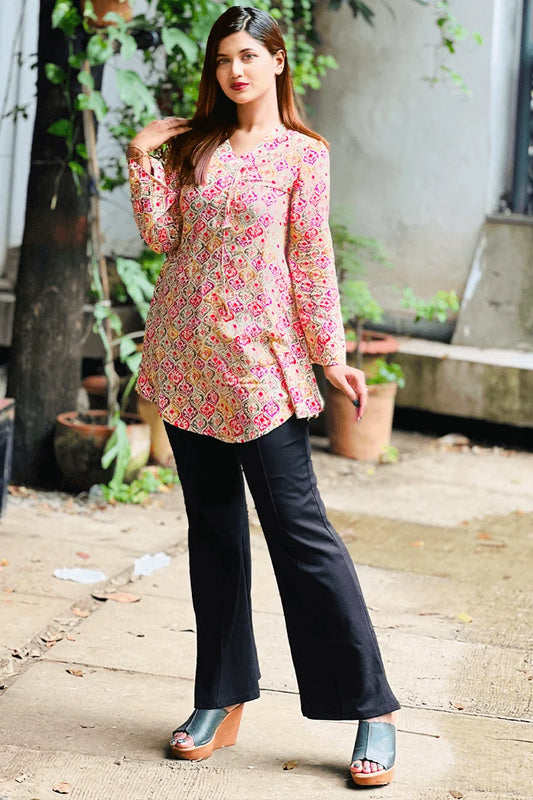 Showstopper Boho Blossom Loose Fitted Tops 0525 000401