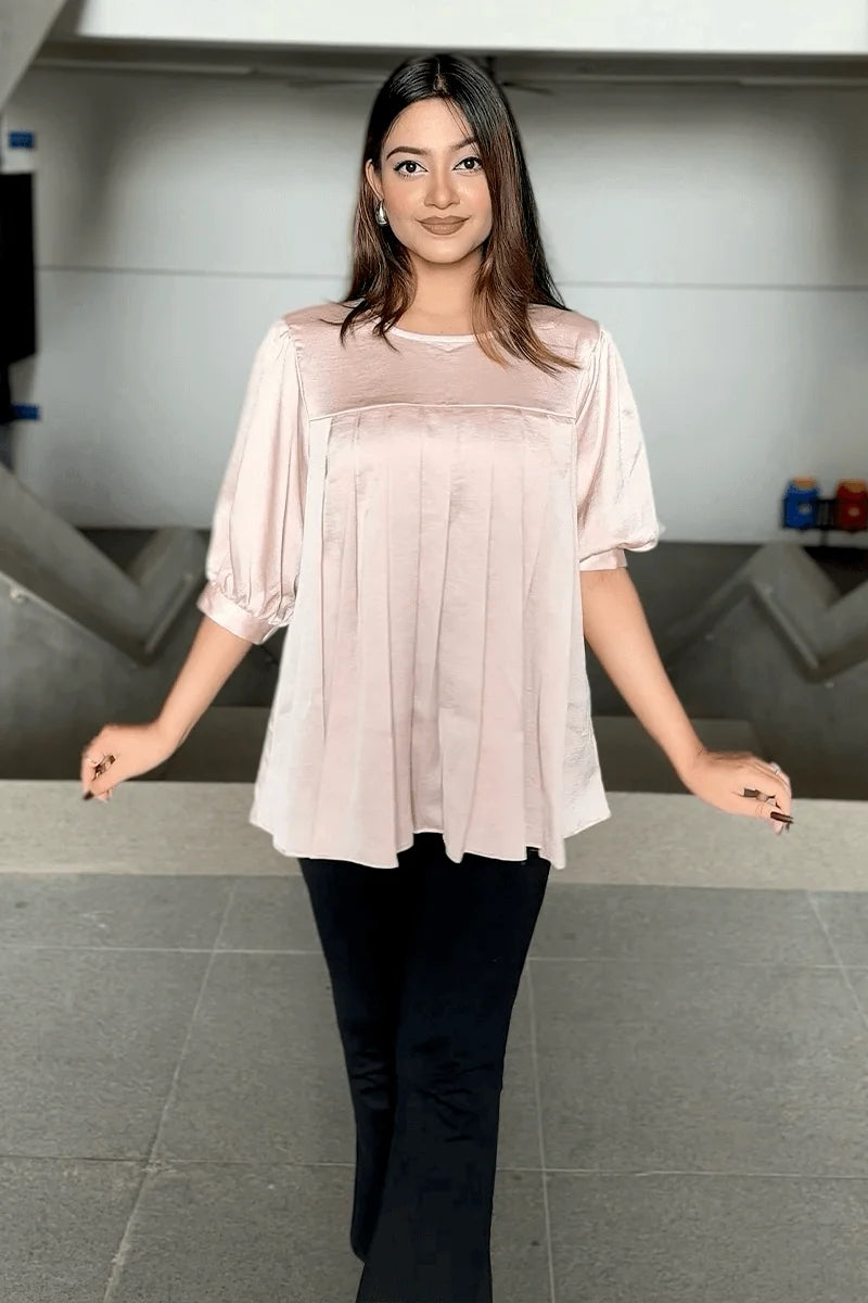 Showstopper Zenith Pleat Loose Fitted Tops 0525 000409