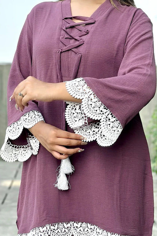 Showstopper Dusty Plum Top 0526 000498
