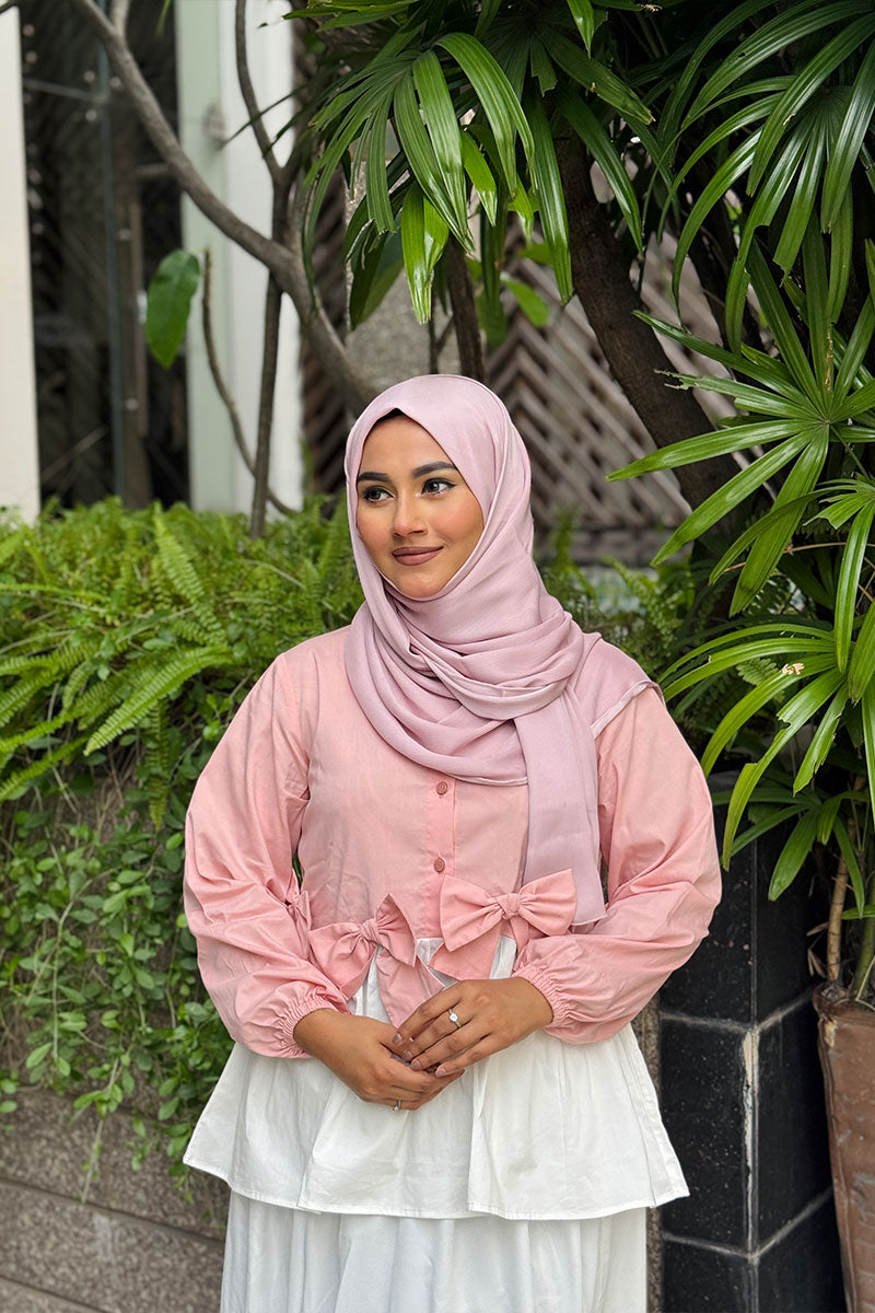 Showstopper Bow Blush Top 0626 000528