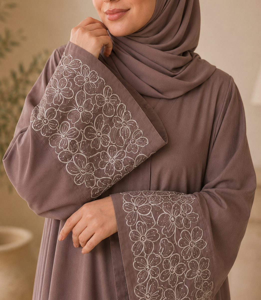 Hiba Desert Bloom Abaya 0726 000558