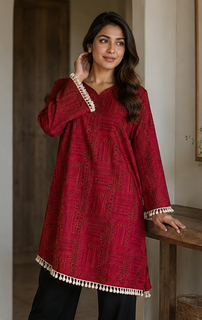 Showstopper Ruby Boho Corset Kurti 0726 000543