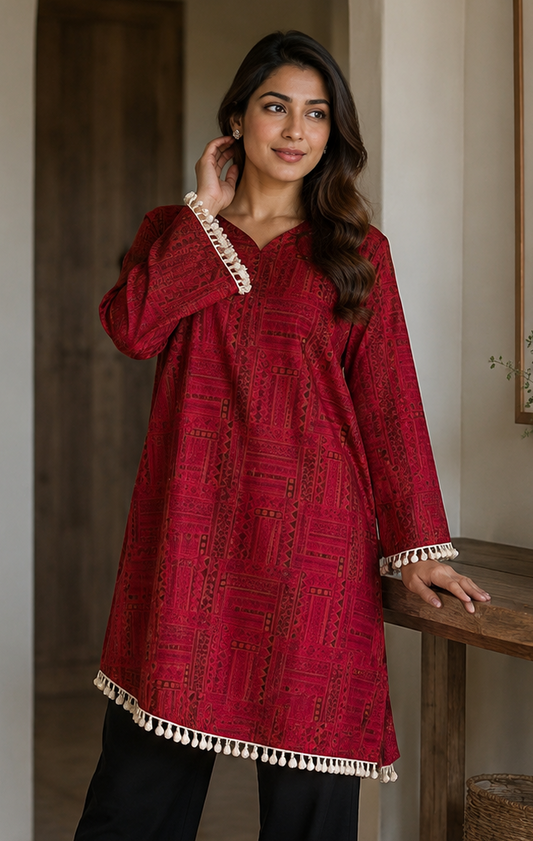 Showstopper Ruby Boho Corset Kurti 0726 000543