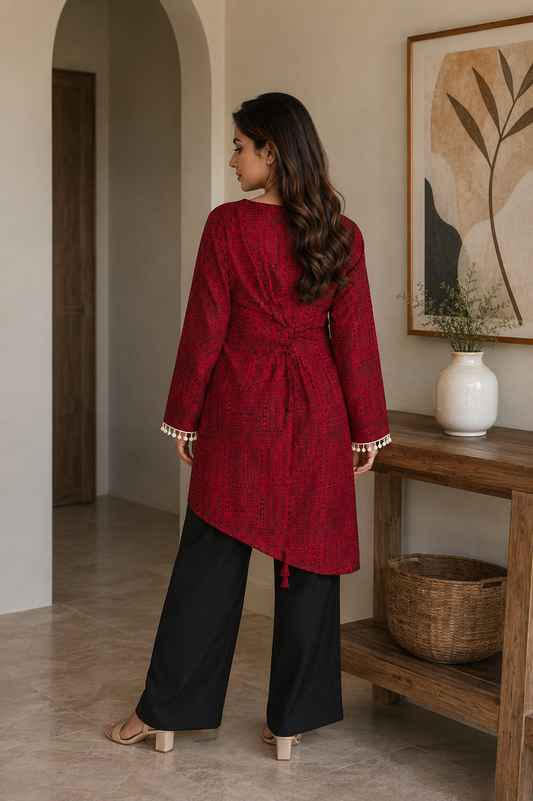 Showstopper Ruby Boho Corset Kurti 0726 000543
