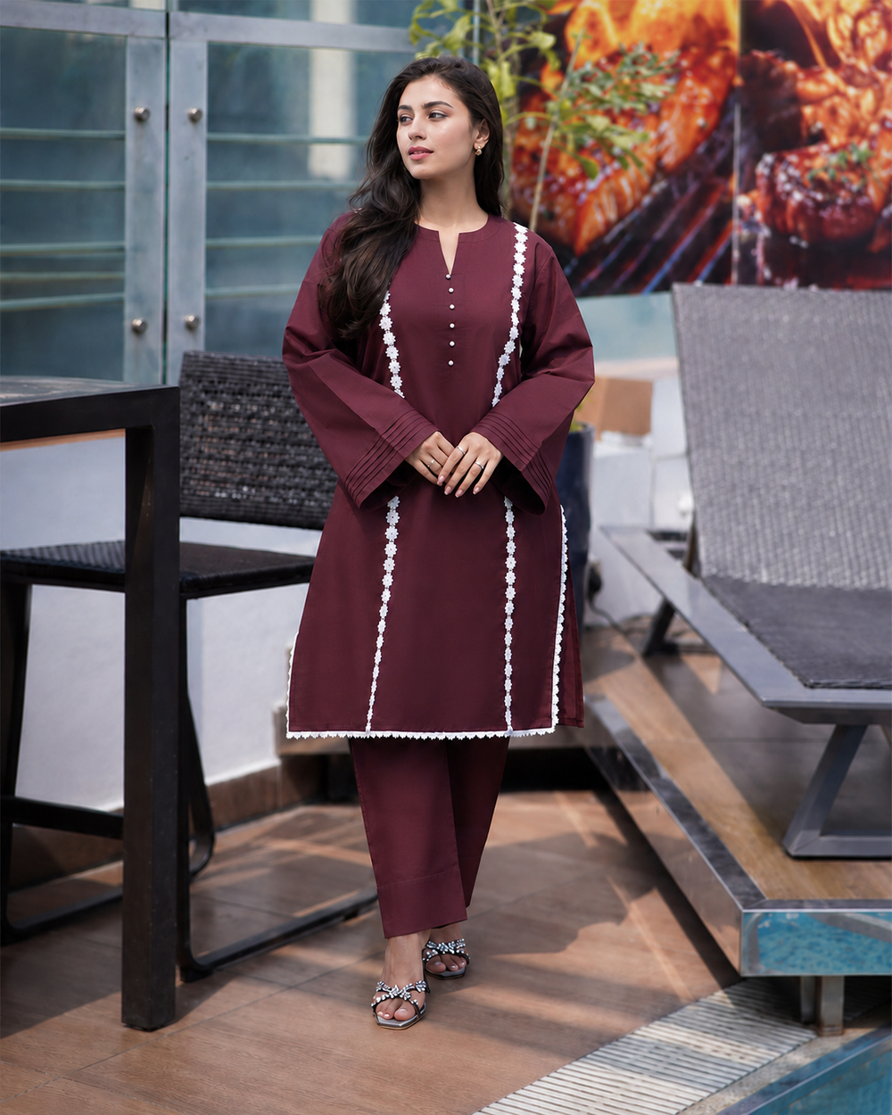 Mocha Grace Kurti Set 0226 000485