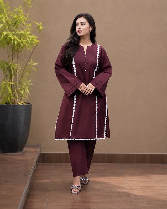 Mocha Grace Kurti Set 0226 000485