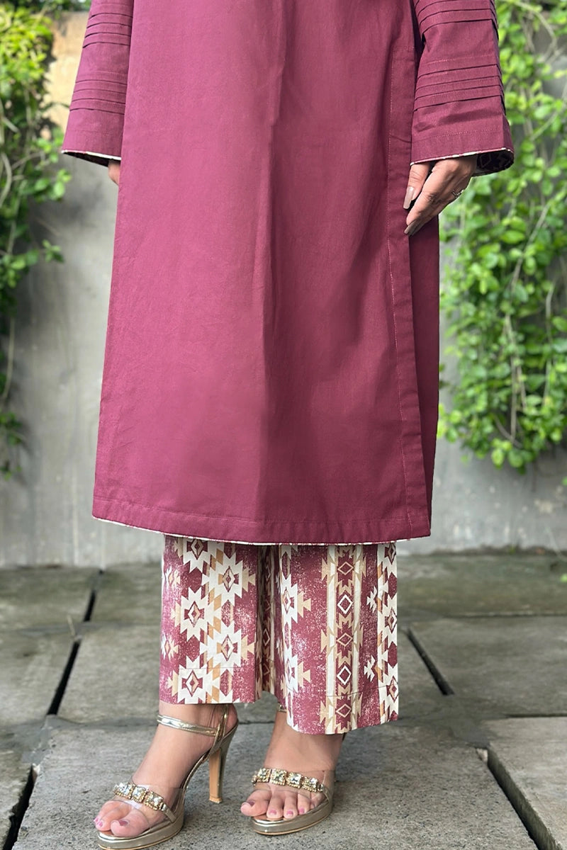 Showstopper Deep Wine Kurti set 0526 000501