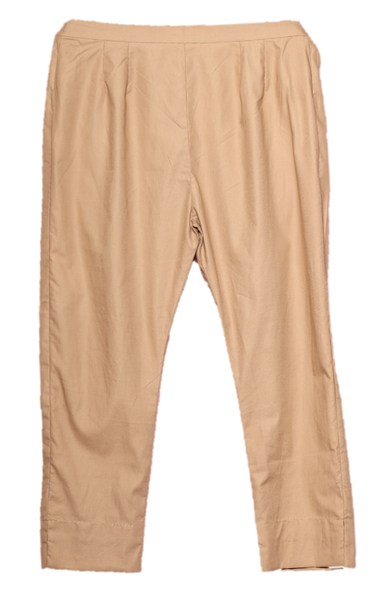 Showstopper Beige Spandex Cotton Fabric Straight Pant Women 0523 000197 - showstopperbd.com