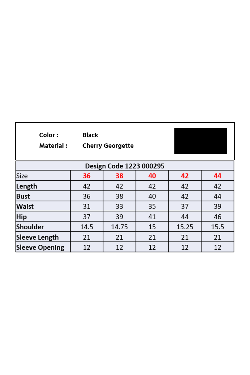 Showstopper Black Cherry Georgette Kurti Women 1223 000295 - showstopperbd.com