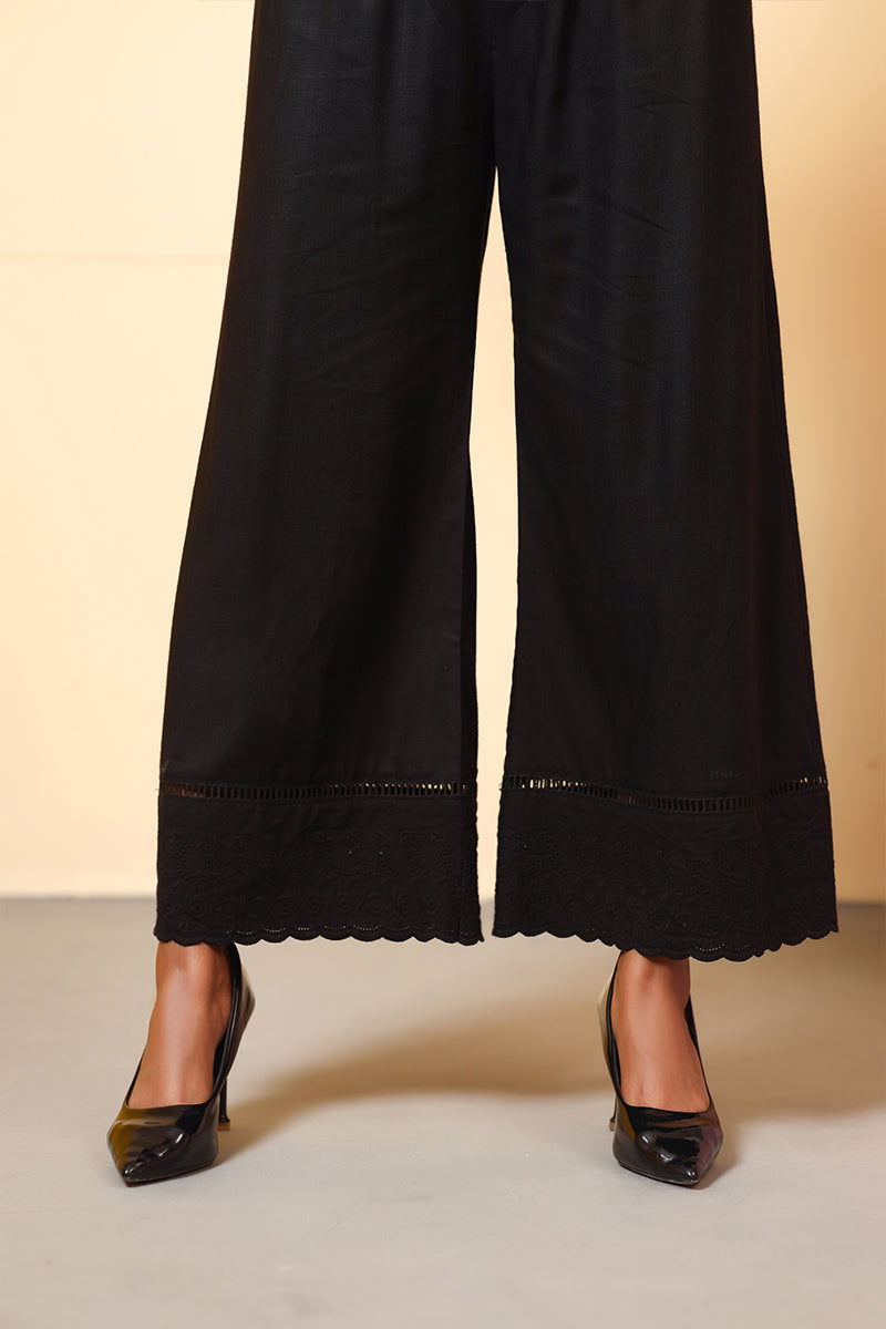 Showstopper Black Cotton Palazzo Women 0523 000200 - showstopperbd.com