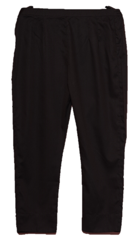 Showstopper Black Spandex Cotton Fabric Straight Pant Women 0523 000196 - showstopperbd.com