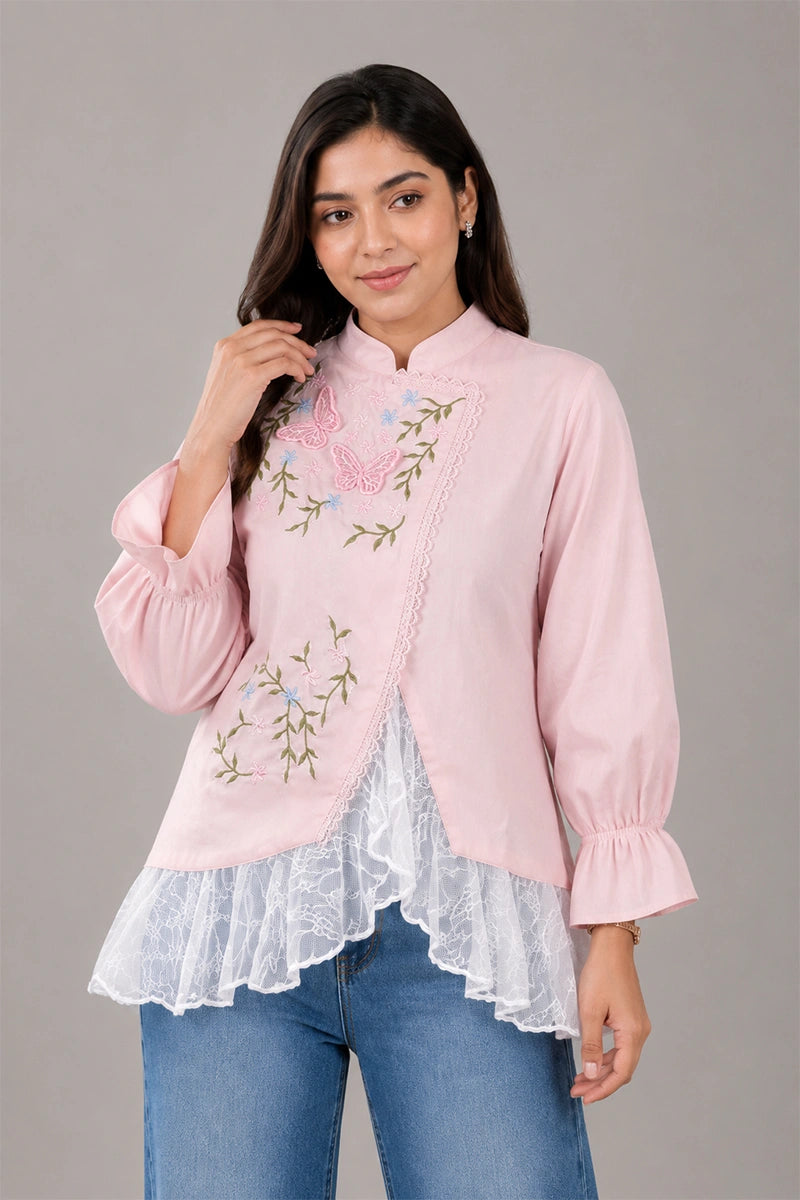 Showstopper Botanical Stitch Top 0626 000533