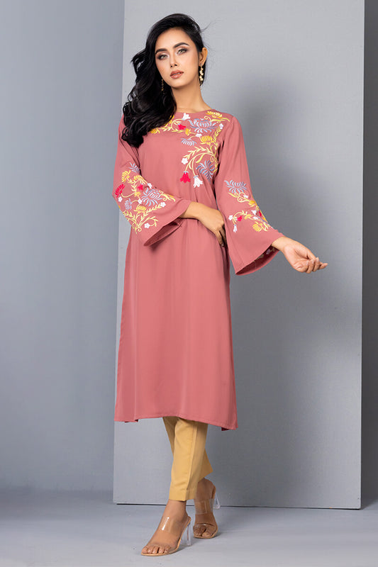 Showstopper Mauve Cherry Georgette Kurti Women M14